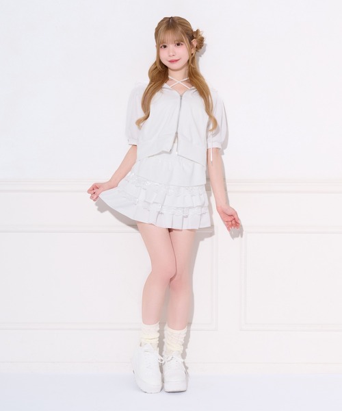 apres jour(アプレジュール)の「ラメポンチレースSETUP(セットアップ・レディース・ピンク/オフホワイト/ブラック・X-LARGE/フリー)」の19枚目の写真