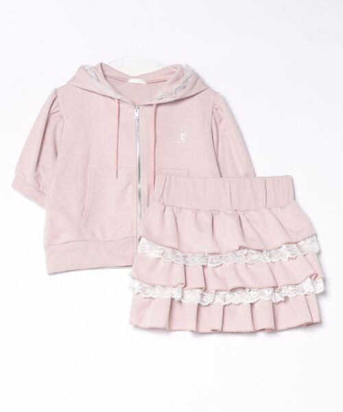 apres jour(アプレジュール)の「ラメポンチレースSETUP(セットアップ・レディース・ピンク/オフホワイト/ブラック・X-LARGE/フリー)」の15枚目の写真