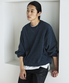 CLEL】Basic Embroidered V-Neck Knit / ベーシック 刺繍Vネックニット