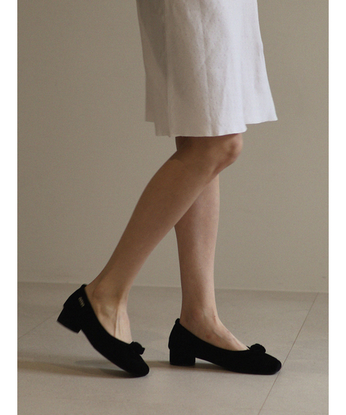 omn Rose Velvet Pumps _2colors
