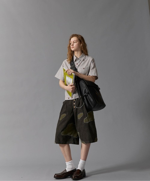 CIVVY.(シヴィ―)の「Vintage Satchel Shoulder Bag - ヴィンテージサッチェルショルダーバッグ -(ショルダーバッグ・メンズ・ブラック/ベージュ・FREE)」の5枚目の写真