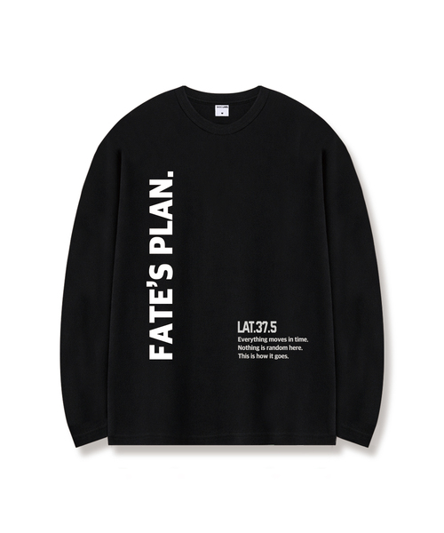 BASIC LABEL（ベーシックラベル）の「Fate’s Plan Layered Long Sleeve 2 Color [BLBR_2003]（スウェット・レディース・ホワイト/ブラック・MEDIUM/LARGE/X-LARGE）」の2枚目の写真