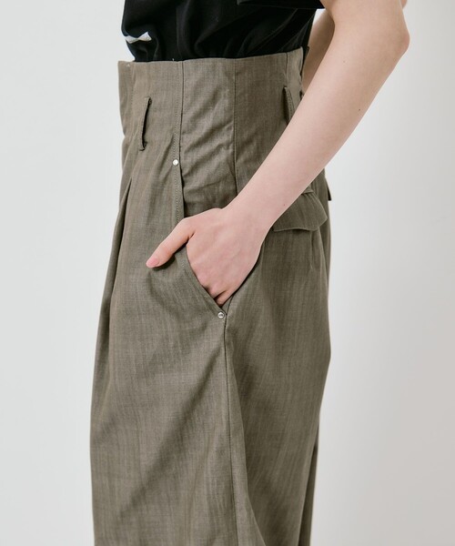 IHNN(イン)の「【IHNN/イン】《STUDIOUS別注》 DENIM WIDE PANTS/デニムワイドパンツ(デニムパンツ・レディース・ブラウン・38/36)」の9枚目の写真