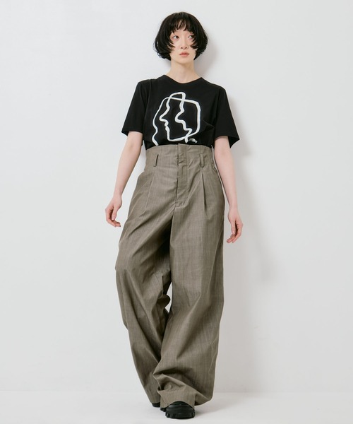 IHNN(イン)の「【IHNN/イン】《STUDIOUS別注》 DENIM WIDE PANTS/デニムワイドパンツ(デニムパンツ・レディース・ブラウン・38/36)」の3枚目の写真