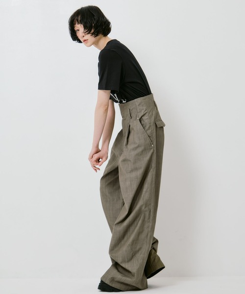 IHNN(イン)の「【IHNN/イン】《STUDIOUS別注》 DENIM WIDE PANTS/デニムワイドパンツ(デニムパンツ・レディース・ブラウン・38/36)」の4枚目の写真