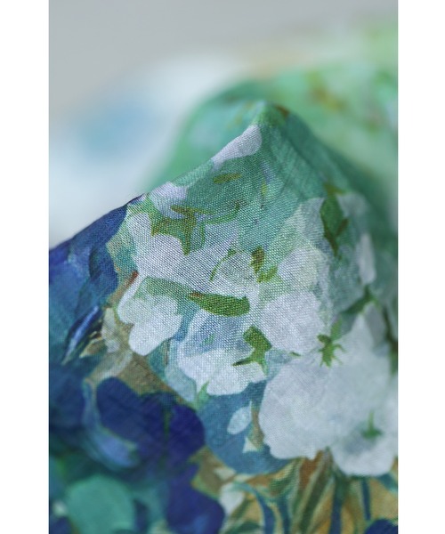 cawaii(カワイイ)の「たっぷり広がるアートな花画ロングスカート(スカート・レディース・グリーン・FREE)」の15枚目の写真
