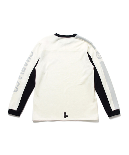 CHARI&CO（チャリアンドコー）の「CHARI&CO / 別注 モトクロス ロングスリーブ Tシャツ（Tシャツ/カットソー・メンズ・ネイビー/オフホワイト・LARGE/SMALL/MEDIUM/X-LARGE）」の18枚目の写真