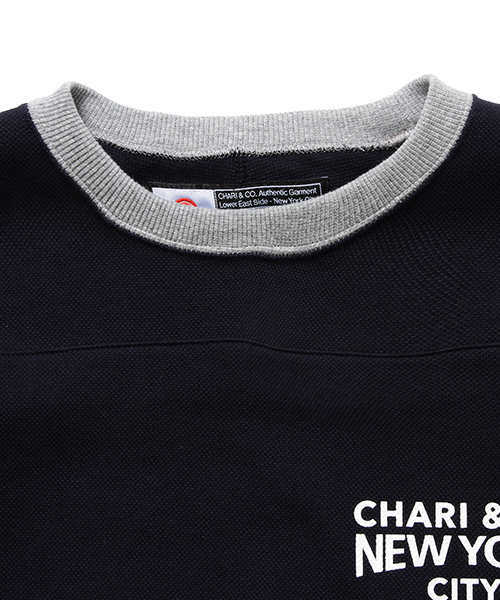 CHARI&CO（チャリアンドコー）の「CHARI&CO / 別注 モトクロス ロングスリーブ Tシャツ（Tシャツ/カットソー・メンズ・ネイビー/オフホワイト・LARGE/SMALL/MEDIUM/X-LARGE）」の21枚目の写真