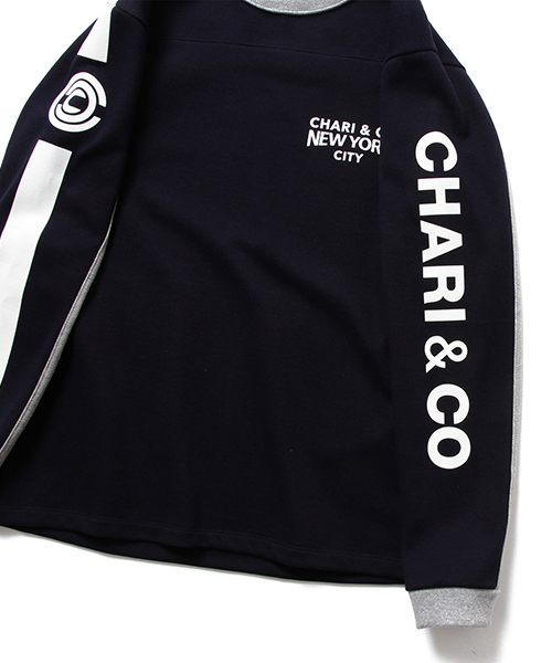 CHARI&CO（チャリアンドコー）の「CHARI&CO / 別注 モトクロス ロングスリーブ Tシャツ（Tシャツ/カットソー・メンズ・ネイビー/オフホワイト・LARGE/SMALL/MEDIUM/X-LARGE）」の13枚目の写真