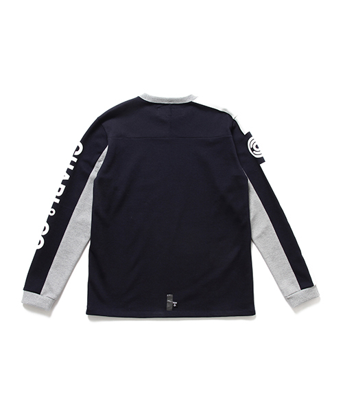 CHARI&CO（チャリアンドコー）の「CHARI&CO / 別注 モトクロス ロングスリーブ Tシャツ（Tシャツ/カットソー・メンズ・ネイビー/オフホワイト・LARGE/SMALL/MEDIUM/X-LARGE）」の8枚目の写真