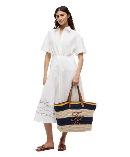 TOMMY HILFIGER(トミーヒルフィガー)の「クロシェマリントートバッグ(トートバッグ・レディース・レッド/ピンク・FREE)」の3枚目の写真