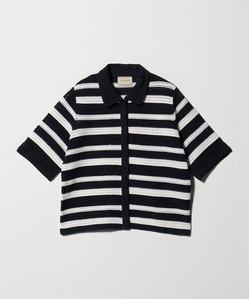 UNITED ARROWS（ユナイテッドアローズ）の「メッシュ スパングル カーディガン ‐ウォッシャブル‐（カーディガン/ボレロ・レディース・オフホワイト/ブラック/その他7・FREE）」の9枚目の写真