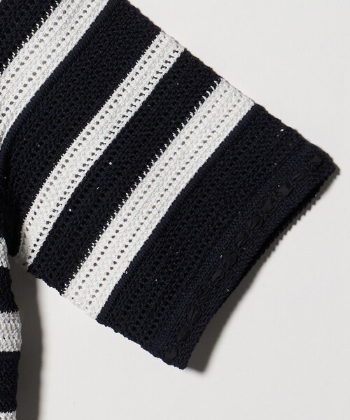 UNITED ARROWS（ユナイテッドアローズ）の「メッシュ スパングル カーディガン ‐ウォッシャブル‐（カーディガン/ボレロ・レディース・オフホワイト/ブラック/その他7・FREE）」の12枚目の写真