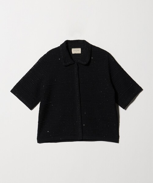 UNITED ARROWS（ユナイテッドアローズ）の「メッシュ スパングル カーディガン ‐ウォッシャブル‐（カーディガン/ボレロ・レディース・オフホワイト/ブラック/その他7・FREE）」の18枚目の写真