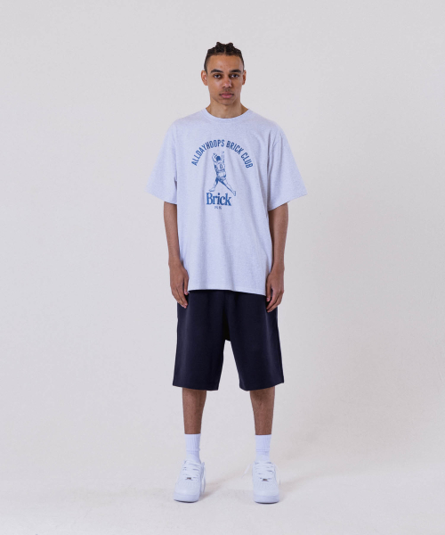 ALL DAY HOOPS(オールデイフープス)の「オールデイフープス ブリッククラブ オーバーサイズ 半袖Tシャツ メランジホワイト(Tシャツ/カットソー・メンズ・その他・1/2/3/WOMENS)」の3枚目の写真