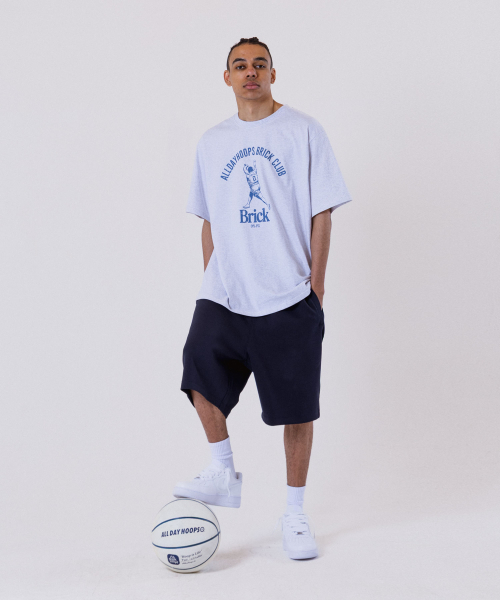 ALL DAY HOOPS(オールデイフープス)の「オールデイフープス ブリッククラブ オーバーサイズ 半袖Tシャツ メランジホワイト(Tシャツ/カットソー・メンズ・その他・1/2/3/WOMENS)」の5枚目の写真