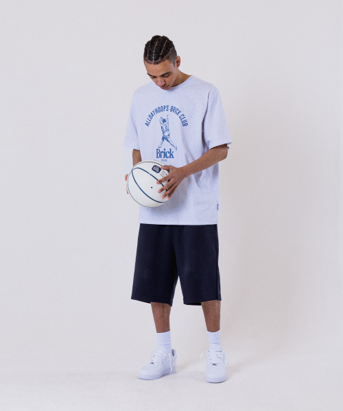 ALL DAY HOOPS(オールデイフープス)の「オールデイフープス ブリッククラブ オーバーサイズ 半袖Tシャツ メランジホワイト(Tシャツ/カットソー・メンズ・その他・1/2/3/WOMENS)」の7枚目の写真