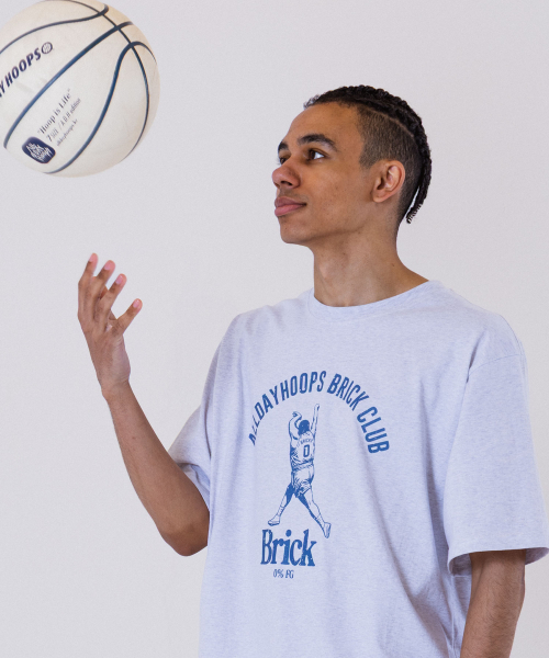 ALL DAY HOOPS(オールデイフープス)の「オールデイフープス ブリッククラブ オーバーサイズ 半袖Tシャツ メランジホワイト(Tシャツ/カットソー・メンズ・その他・1/2/3/WOMENS)」の8枚目の写真