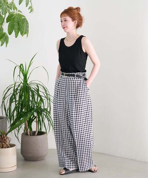 B.C STOCK(ベーセーストック)の「ウォッシャブル / Gleamy / グリーミー ベーシックタンクトップ(Tシャツ/カットソー・レディース・ピンク系その他/ホワイト/サックスブルー/ベージュ/ブラック/ブラウン/チャコールグレー/イエロー・FREE)」の22枚目の写真