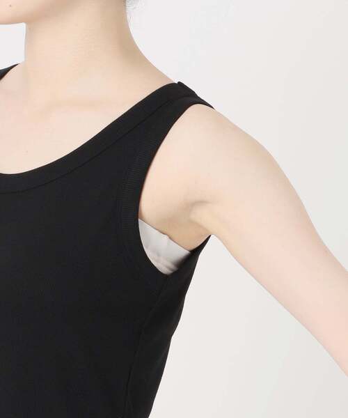 B.C STOCK(ベーセーストック)の「ウォッシャブル / Gleamy / グリーミー ベーシックタンクトップ(Tシャツ/カットソー・レディース・ピンク系その他/ホワイト/サックスブルー/ベージュ/ブラック/ブラウン/チャコールグレー/イエロー・FREE)」の11枚目の写真