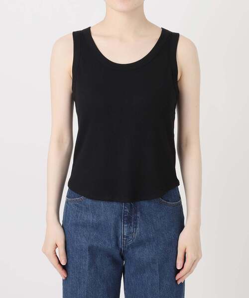 B.C STOCK(ベーセーストック)の「ウォッシャブル / Gleamy / グリーミー ベーシックタンクトップ(Tシャツ/カットソー・レディース・ピンク系その他/ホワイト/サックスブルー/ベージュ/ブラック/ブラウン/チャコールグレー/イエロー・FREE)」の9枚目の写真
