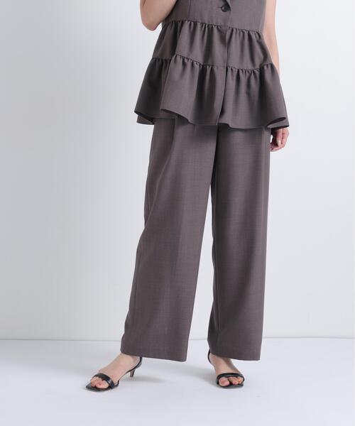 NATURAL BEAUTY BASIC(ナチュラルビューティーベーシック)の「【セットアップ可能】SETUP パンツ(その他パンツ・レディース・ブルー/ダークブラウン・SMALL/MEDIUM)」の2枚目の写真