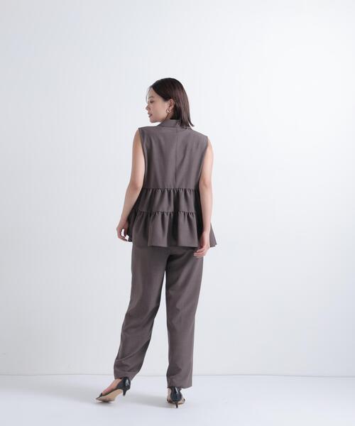 NATURAL BEAUTY BASIC(ナチュラルビューティーベーシック)の「【セットアップ可能】SETUP パンツ(その他パンツ・レディース・ブルー/ダークブラウン・SMALL/MEDIUM)」の7枚目の写真