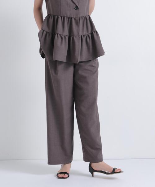 NATURAL BEAUTY BASIC(ナチュラルビューティーベーシック)の「【セットアップ可能】SETUP パンツ(その他パンツ・レディース・ブルー/ダークブラウン・SMALL/MEDIUM)」の9枚目の写真