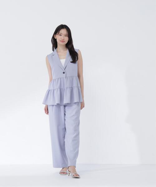 NATURAL BEAUTY BASIC(ナチュラルビューティーベーシック)の「【セットアップ可能】SETUP パンツ(その他パンツ・レディース・ブルー/ダークブラウン・SMALL/MEDIUM)」の22枚目の写真
