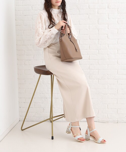 ESPERANZA(エスペランサ)の「クリアヒール×ゴールドラインストラップサンダル(サンダル・レディース・ホワイト系3/ブラック系2/ブルー系2・LL/S/M/L)」の12枚目の写真