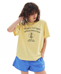 HELLO SUNRISE（ハローサンライズ）の「Hula Girl Tee_VTG Yellow（Tシャツ/カットソー）」