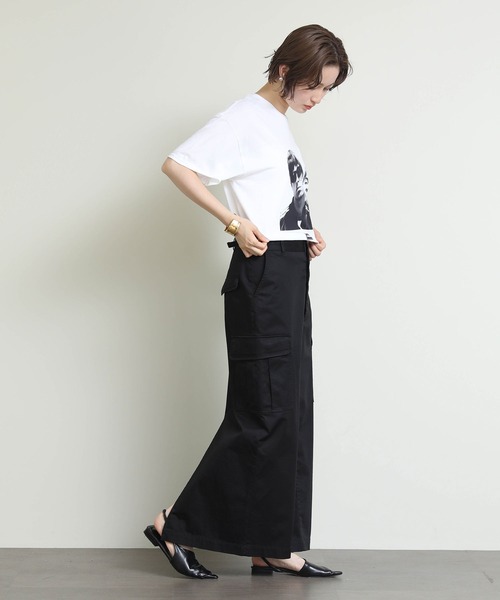 Re Fiina(フィーナ)の「OASISプリントT(Tシャツ/カットソー・レディース・ホワイト/ブラック・M size)」の5枚目の写真
