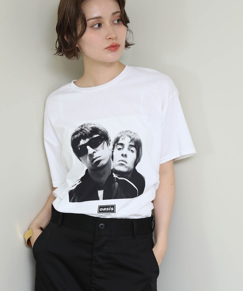 Re Fiina(フィーナ)の「OASISプリントT(Tシャツ/カットソー・レディース・ホワイト/ブラック・M size)」の7枚目の写真