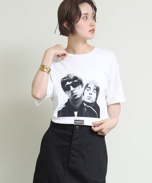 Re Fiina(フィーナ)の「OASISプリントT(Tシャツ/カットソー・レディース・ホワイト/ブラック・M size)」の9枚目の写真