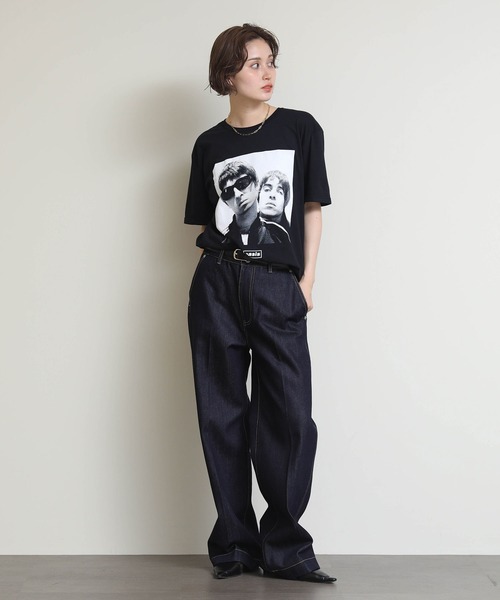Re Fiina(フィーナ)の「OASISプリントT(Tシャツ/カットソー・レディース・ホワイト/ブラック・M size)」の10枚目の写真