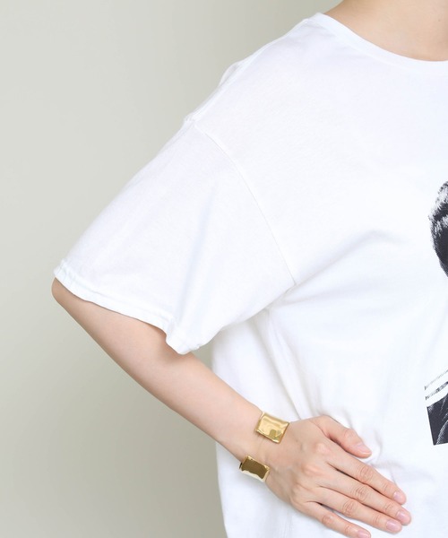 Re Fiina(フィーナ)の「OASISプリントT(Tシャツ/カットソー・レディース・ホワイト/ブラック・M size)」の19枚目の写真
