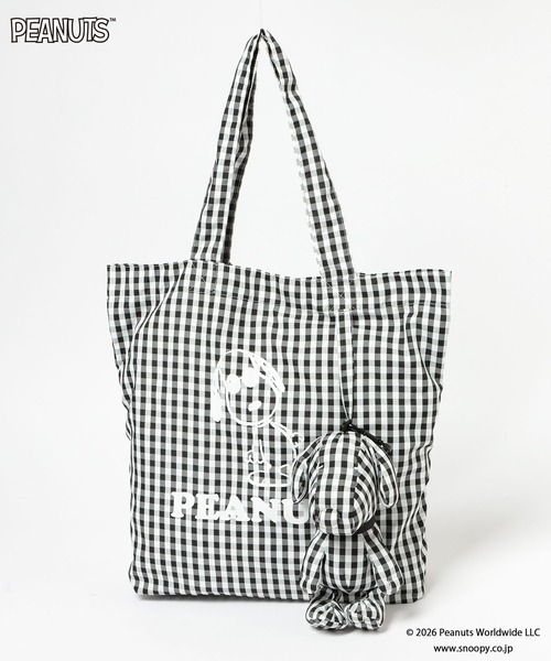 LOWRYS FARM(ローリーズファーム)の「【SNOOPY】ポーチ付きエコBAG 661637/GOODS(エコバッグ/サブバッグ・レディース・ブラック系その他/ブラック/ピンク/ブルー/シルバー/ピンク系その他・FREE)」の15枚目の写真