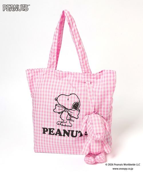 LOWRYS FARM(ローリーズファーム)の「【SNOOPY】ポーチ付きエコBAG 661637/GOODS(エコバッグ/サブバッグ・レディース・ブラック系その他/ブラック/ピンク/ブルー/シルバー/ピンク系その他・FREE)」の17枚目の写真