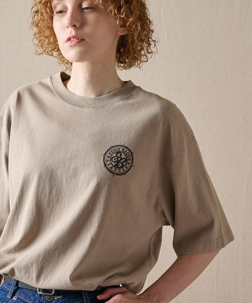 Eddie Bauer(エディーバウアー)の「コンパスプリント 半袖Tシャツ(Tシャツ/カットソー・メンズ・モカ/ワインレッド/ネイビー/ホワイト・S/XL/L/XXL/M)」の2枚目の写真