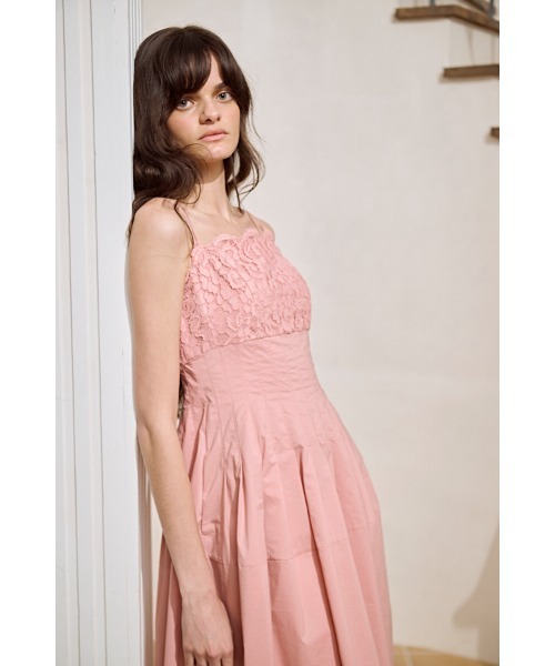 Estella.K(エステラケー)の「Sicilia Lace Dress コードレースタックドレス(ワンピース・レディース・ホワイト/ブラック/ピンク系・FREE)」の19枚目の写真