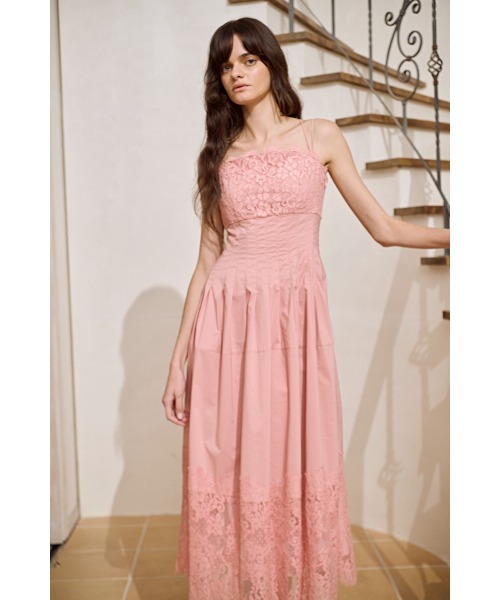 Estella.K(エステラケー)の「Sicilia Lace Dress コードレースタックドレス(ワンピース・レディース・ホワイト/ブラック/ピンク系・FREE)」の20枚目の写真