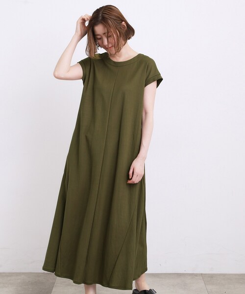grove(グローブ)の「【低身長さんも選べる着丈】モクロディフレンチワンピース(ワンピース・レディース・ボルドー/カーキ/ブラック/ブルー系その他/ブラウン系その他・02/03/12/04/01/05/11)」の6枚目の写真