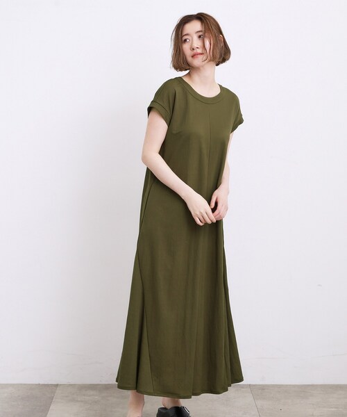 grove(グローブ)の「【低身長さんも選べる着丈】モクロディフレンチワンピース(ワンピース・レディース・ボルドー/カーキ/ブラック/ブルー系その他/ブラウン系その他・02/03/12/04/01/05/11)」の7枚目の写真
