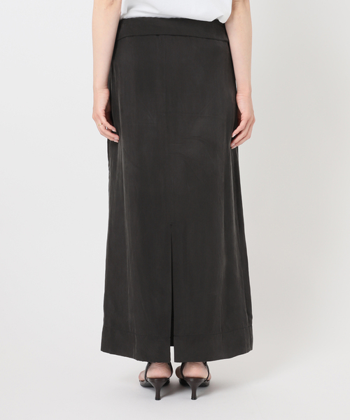 U by SPICK&SPAN(ユーバイスピックアンドスパン)の「キュプラフィブリルロングスカート(スカート・レディース・ベージュ/ブラック系その他・FREE)」の14枚目の写真
