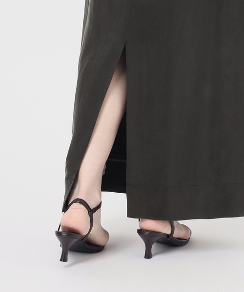 U by SPICK&SPAN(ユーバイスピックアンドスパン)の「キュプラフィブリルロングスカート(スカート・レディース・ベージュ/ブラック系その他・FREE)」の10枚目の写真