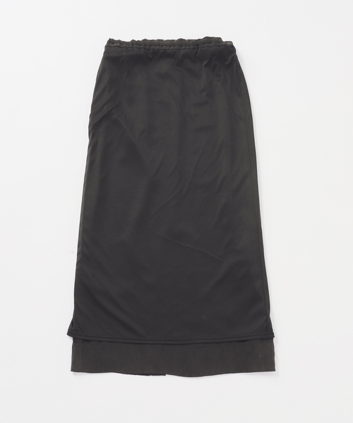 U by SPICK&SPAN(ユーバイスピックアンドスパン)の「キュプラフィブリルロングスカート(スカート・レディース・ベージュ/ブラック系その他・FREE)」の6枚目の写真
