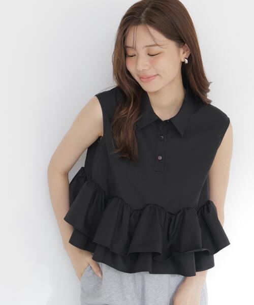 PROPORTION BODY DRESSING(プロポーションボディドレッシング)の「<a>フリルヘムブラウス / 1216219700(シャツ/ブラウス・レディース・ブラック/ボルドー/ブラウン系その他・FREE)」の13枚目の写真