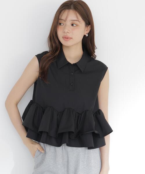 PROPORTION BODY DRESSING(プロポーションボディドレッシング)の「<a>フリルヘムブラウス / 1216219700(シャツ/ブラウス・レディース・ブラック/ボルドー/ブラウン系その他・FREE)」の17枚目の写真