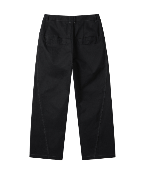 WOOALONG(ウアロン)の「Stitch curved pants -BLACK(その他パンツ・メンズ・ブラック・MEDIUM/LARGE)」の7枚目の写真