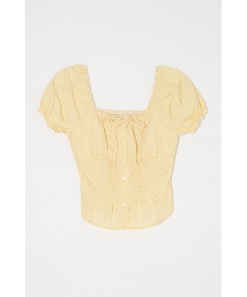 POLKA DOT CORSET ブラウス（シャツ/ブラウス）｜MOUSSY（マウジー）の 新品未使用タグ付き☆MOUSSY POLKA DOT CORSET ブラウス